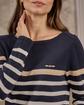 Pull rayé bleu