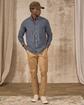 Chemise unie bleu