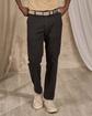 Chino coton et lin noir Chino coton et lin noir