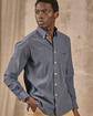 Chemise unie bleu