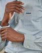 Chemise micro motifs blanc