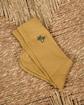 Chaussettes broderie palmier beige