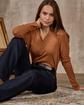 Polo manches longues beige