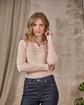 Polo manches longues rose