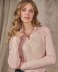 Polo manches longues rose