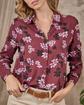 Chemise à fleurs Edith rouge Chemise à fleurs Edith rouge