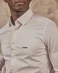 Chemise micro motifs violet