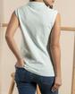 Polo uni sans manches coton