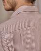 Chemise rayures verticales rouge