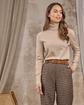 Pantalon pied-de-poule beige Pantalon pied-de-poule beige