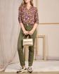 Pantalon droit vert Pantalon droit vert