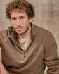 Pull col camionneur beige