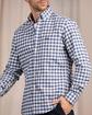 Chemise à larges carreaux vichy bleu