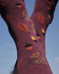Chaussettes à motifs feuillages rouge Chaussettes à motifs feuillages rouge