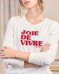 T-shirt message blanc