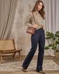 Pull fleuri beige