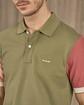 Polo color block vert