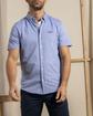 Chemise manches courtes unie broderie trois vaches 100% Coton Chemise manches courtes unie broderie trois vaches 100% Coton