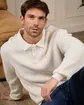 Pull col polo Guilem beige