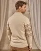 Pull camionneur beige