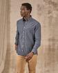Chemise unie bleu
