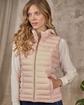 Doudoune sans manches rose