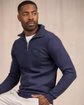 Sweat uni col camionneur bleu Sweat uni col camionneur bleu