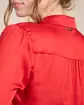 Blouse satinée rouge