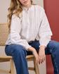 Blouse à détails blanc