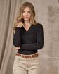 Polo manches longues noir