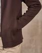 Cardigan zippé col montant beige