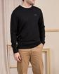 Pull col rond noir