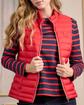 Doudoune sans manches rouge