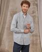Chemise motifs feuillages bleu Chemise motifs feuillages bleu