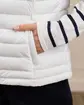 Doudoune sans manches blanc