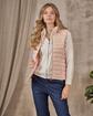 Doudoune sans manches rose