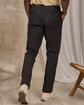 Chino coton et lin noir Chino coton et lin noir
