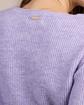 Pull aux détails ajourés violet