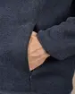 Blouson Polaire détail épaule bleu