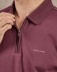 Polo col zippé rouge Polo col zippé rouge