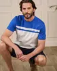 T-shirt colorblock bleu