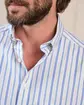 Chemise à rayures blanc