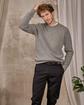 Pull point grain de riz gris