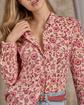 Chemise imprimée rose