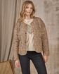Veste matelassée léopard beige Veste matelassée léopard beige