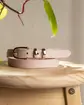 Ceinture fine en cuir lisse
