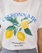 T-shirt citrons Gabriel blanc