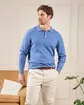 Pull col polo Gaspar bleu
