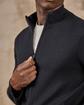 Cardigan à col camionneur bleu