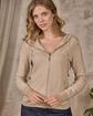 Cardigan zippé beige Cardigan zippé beige